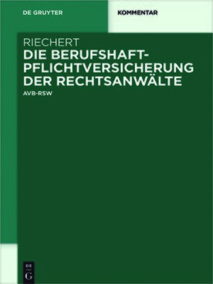 cover image of Die Berufshaftpflichtversicherung der Rechtsanwälte